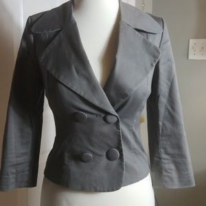 H & M double breasted 3/4 sleeve blazer